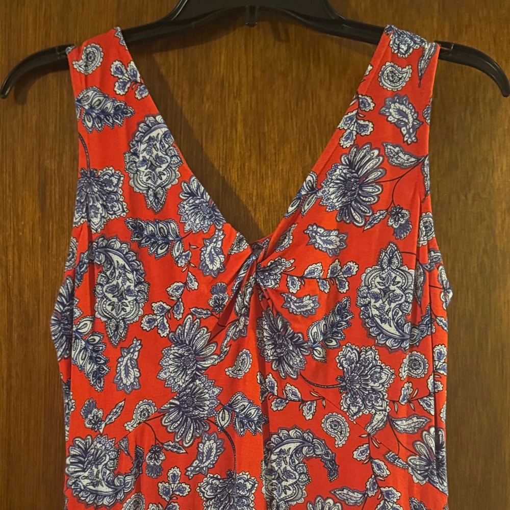 Harper Red and Blue Floral Dress